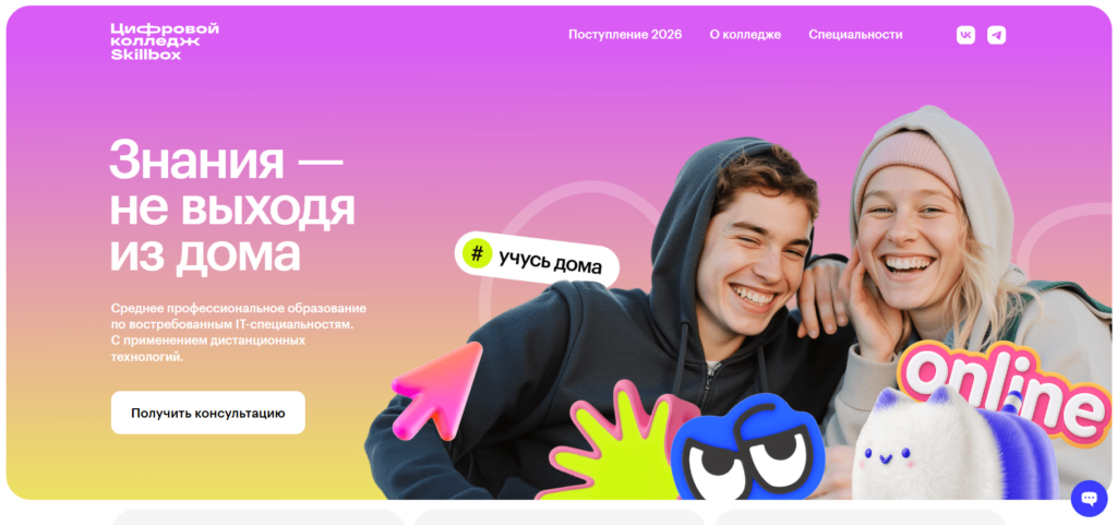 Цифровой колледж Skillbox